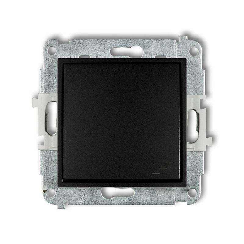 KARLIK MINI CZARNY 12MWP-3 łącznik x1 schodowy