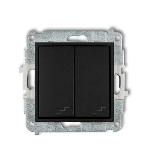 KARLIK MINI CZARNY 12MWP-33 łącznik x2 schodowy