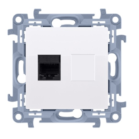 SIMON 10 BIAŁY C61.01/11 gniazdo RJ45 x1 kat.6