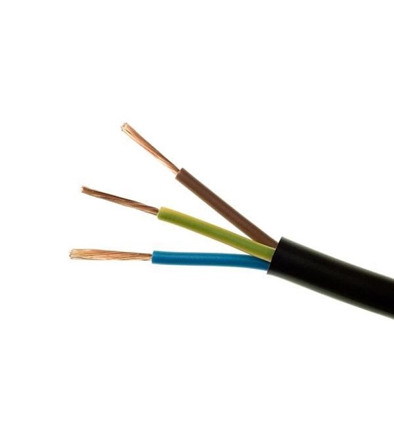 ELEKTROKABEL przewód OWYżo 3x1,5 czarny 100m