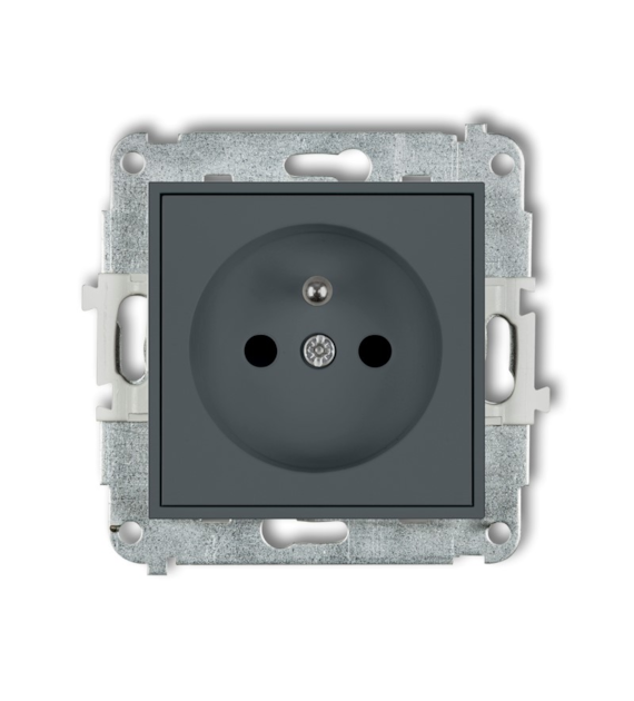 KARLIK MINI GRAFIT MAT 28MGP-1zp gniazdo x1 z/u