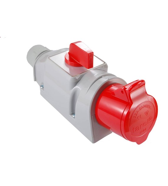 TAREL zestaw gniazdo stałe 4x32 z przełącz. L-O-P