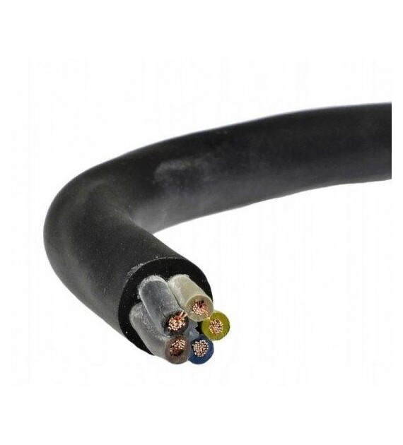 ELEKTROKABEL przewód OWżo 5x6 H05RR-F 100m