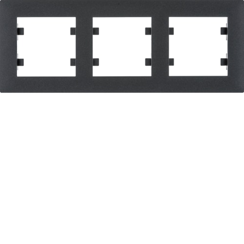 HAGER LUMINA INTENSE CZARNY WL5733 ramka x3