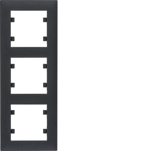 HAGER LUMINA INTENSE CZARNY WL5633 ramka x3 pion