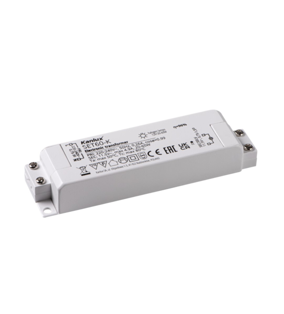 KANLUX SET SET60-K transformator elektroniczny 60W