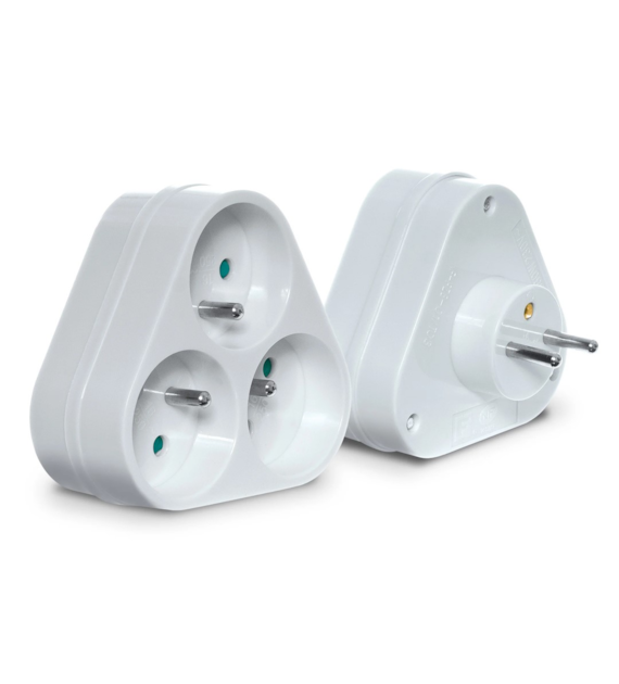 PLASTROL R-36P rozgałęźnik 3x2p z/u IP20 BIAŁY