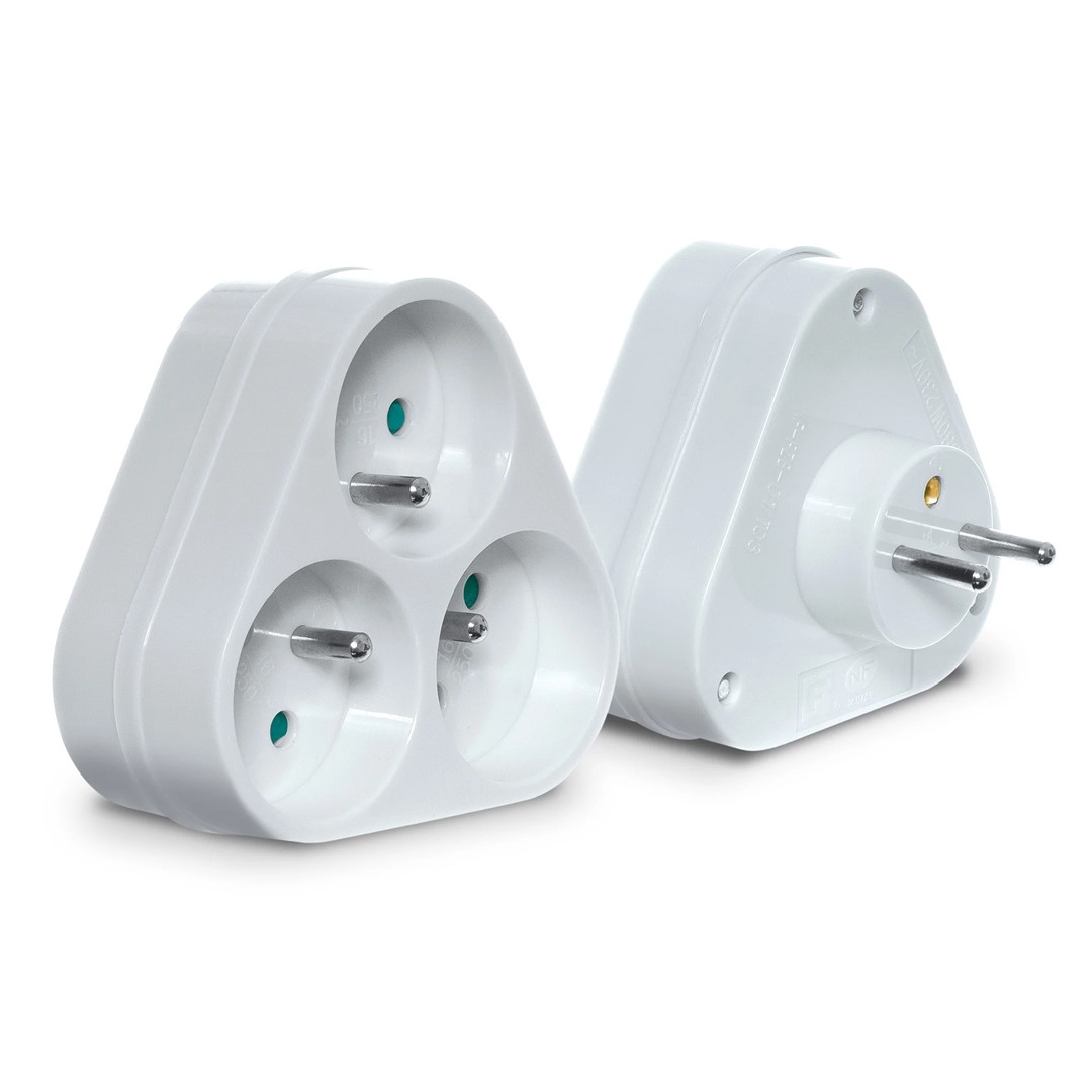 PLASTROL R-36P rozgałęźnik 3x2p z/u IP20 BIAŁY