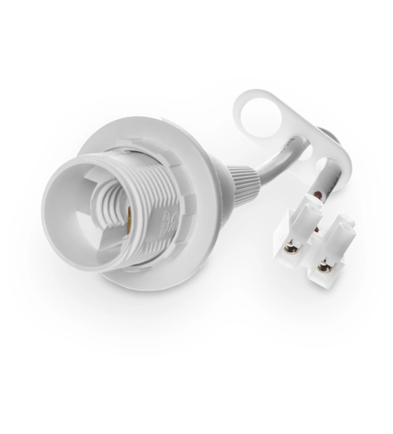 PLASTROL OE-14KZP oprawka z kołnierzem E14 BIAŁY