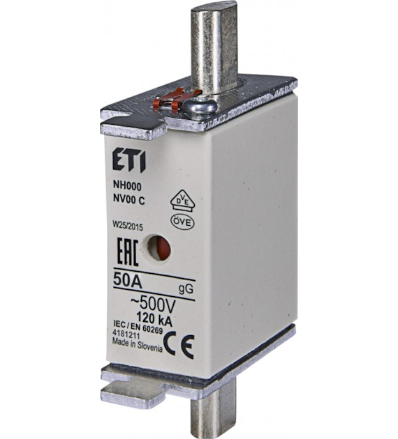 ETI NH000 gG 50A/500V wkładka topikowa
