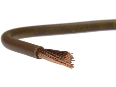 ELEKTROKABEL przewód LgY 2,5 H07V-K brązowy 100m