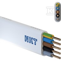 NKT przewód YDYpżo 450/750 5x1,5 biały QADDY 400m