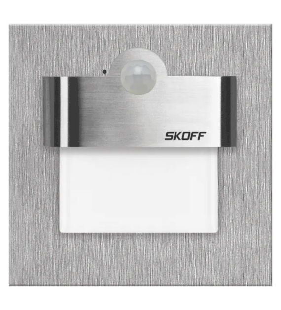 SKOFF TANGO oprawa schodowa LED PIR 4000K STALOWY