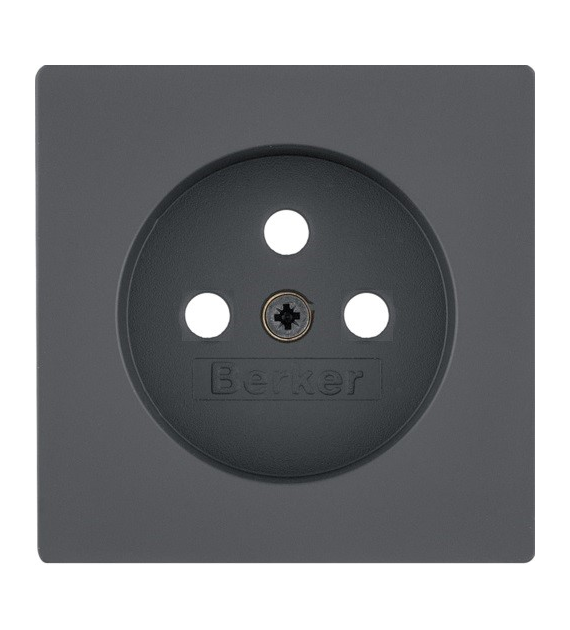 HAGER BERKER Q.x ANTRACYT płytka x1 ganiazda z/u