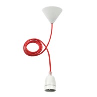 KANLUX TOKIA P-R lampa wisząca E27 1,87m CZERWONY