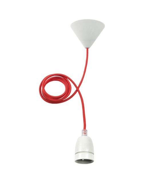 KANLUX TOKIA P-R lampa wisząca E27 1,87m CZERWONY