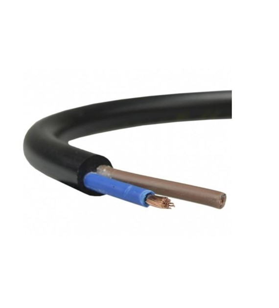 ELEKTROKABEL przewód OWY 2x1,5 czarny 100m