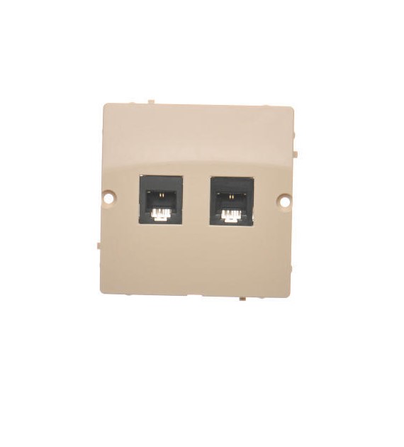 SIMON BASIC BEŻ BMTF2.02/12 gniazdo tel RJ11 x2
