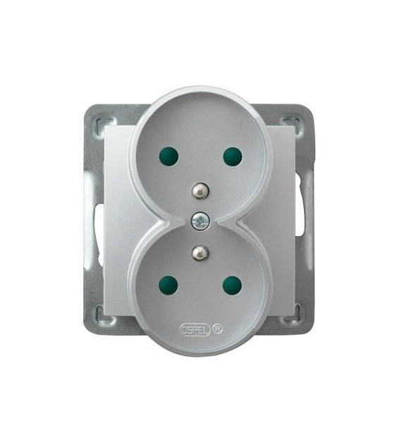 OSPEL IMPRESJA SREBRNY GP-2YRZP/m/18 gniazdo x2