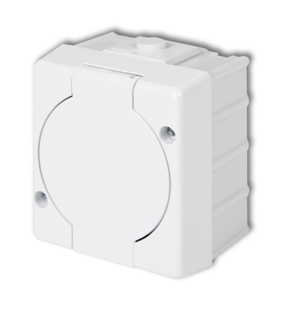 KARLIK SENIOR BIAŁY GHS-1 gniazdo x1 z/u