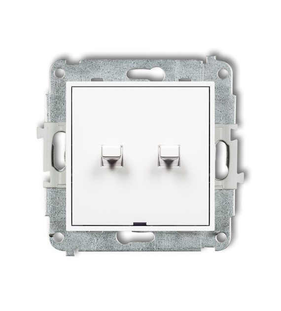 KARLIK MINI BIAŁY MWPUS-2 łącznik x2 amerykański