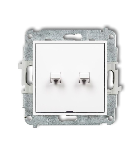 KARLIK MINI BIAŁY MWPUS-8 łącznik żaluz.x2 styl US