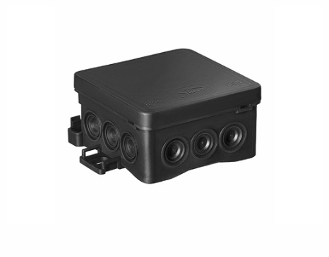 SIMET FASTBOX&HOOK NS5 puszka n/t 75x75x40 CZARNY