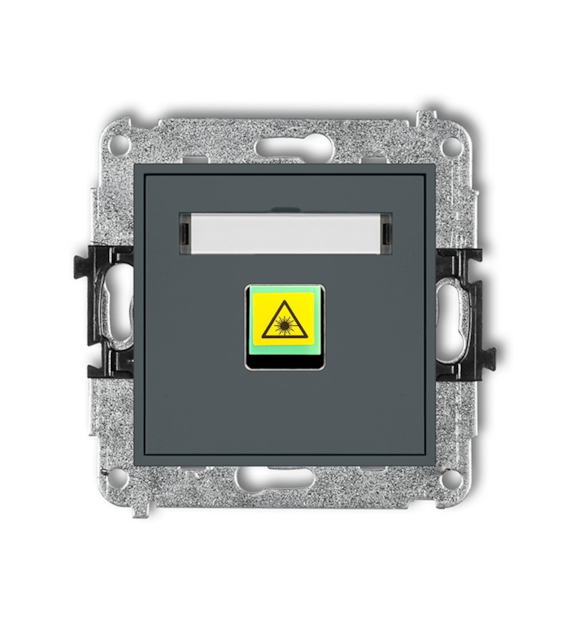 KARLIK MINI GRAFIT MAT 28MGOP-1 gniazdo światłowod