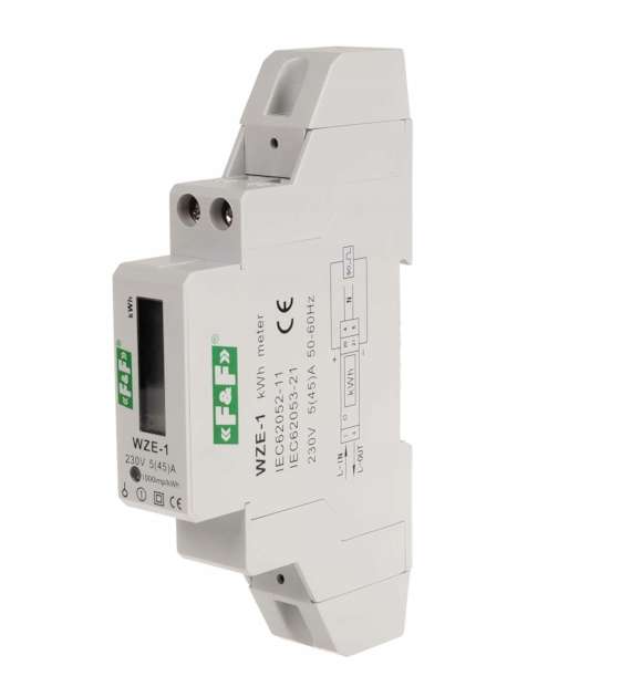 FF WZE-1 licznik zużycia energii 1F LCD