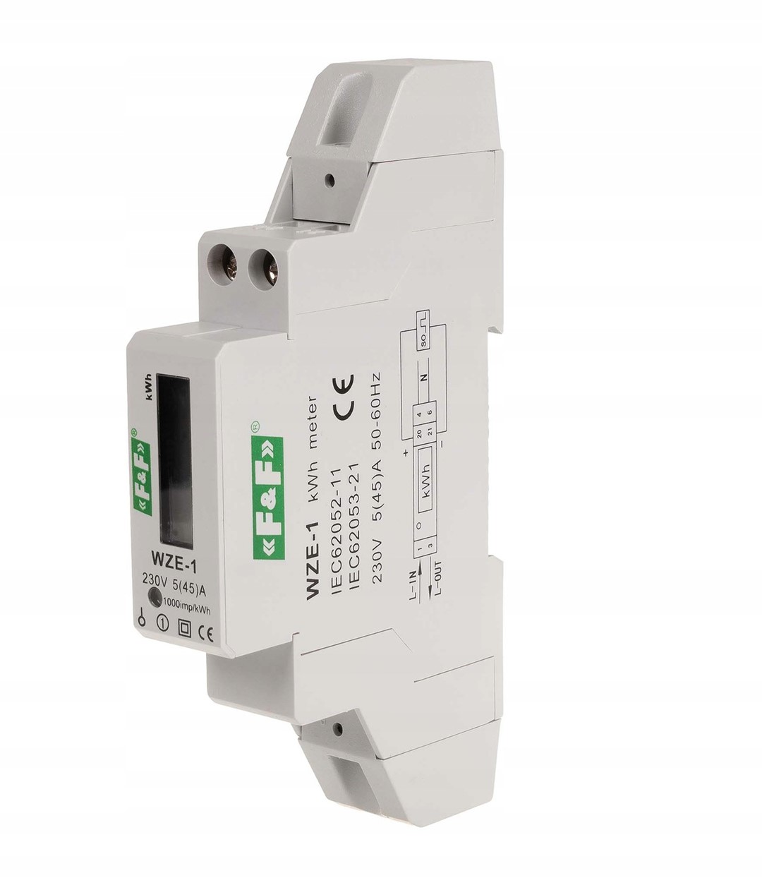 FF WZE-1 licznik zużycia energii 1F LCD