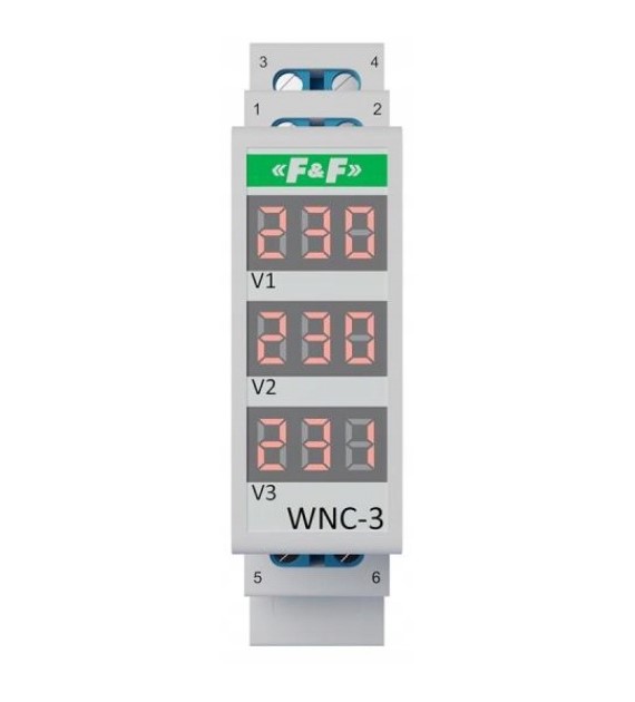 FF WNC-3 modułowy wskaźnik napięcia 3 fazowy LCD