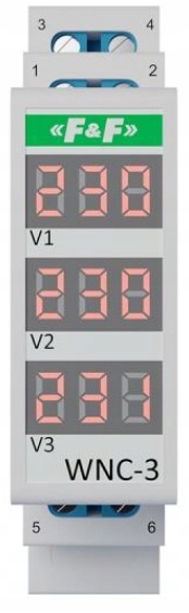 FF WNC-3 modułowy wskaźnik napięcia 3 fazowy LCD
