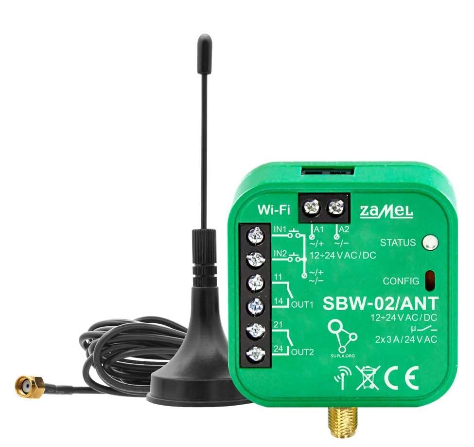 ZAMEL SUPLA SBW-02/ANT sterownik bram + ANTENA