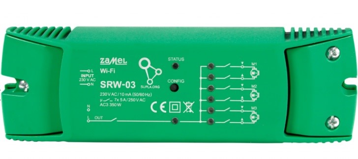 ZAMEL SUPLA SRW-03 sterownik rolet WiFi