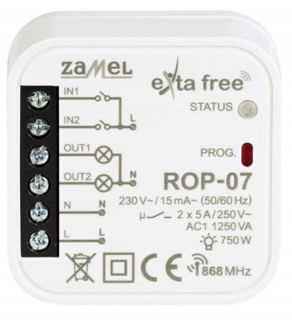 ZAMEL EXTA FREE ROP-07 radiowy odbiornik do puszki