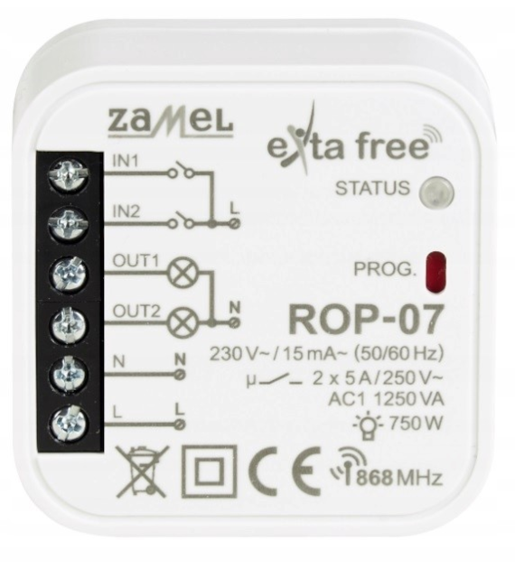 ZAMEL EXTA FREE ROP-07 radiowy odbiornik do puszki