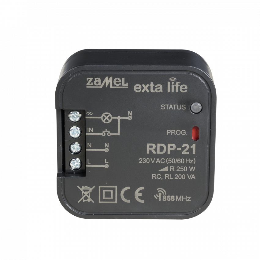 ZAMEL EXTA LIFE RDP-21 radiowy ściemniacz światła