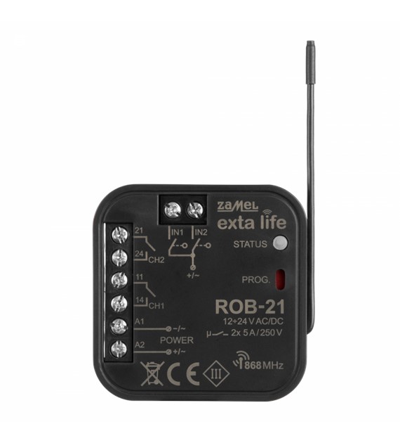 ZAMEL EXTA LIFE ROB-21/12-24V odbiornik radiowy