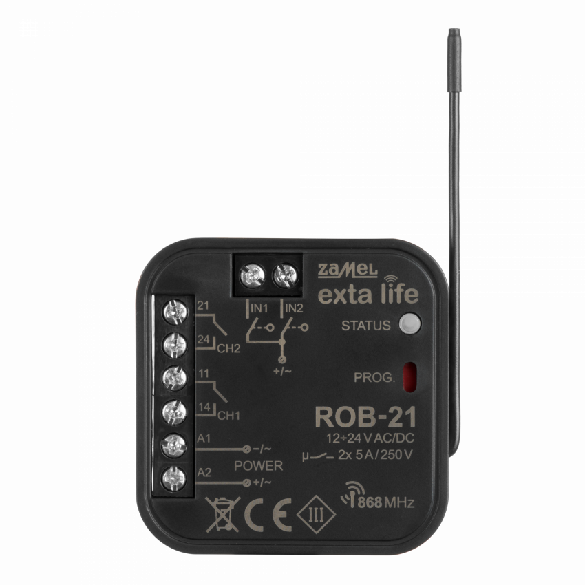 ZAMEL EXTA LIFE ROB-21/12-24V odbiornik radiowy