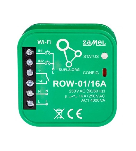 ZAMEL SUPLA ROW-01/16A odbiornik dopuszkowy WiFi