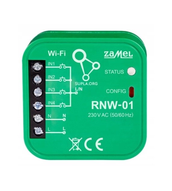 ZAMEL SUPLA RNW-01 interfejs 4-wejść WiFi