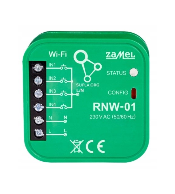 ZAMEL SUPLA RNW-01 interfejs 4-wejść WiFi