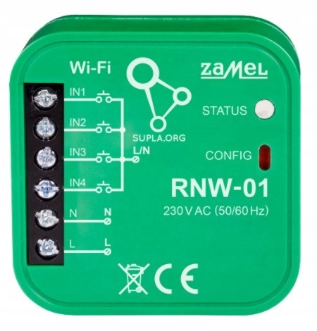 ZAMEL SUPLA RNW-01 interfejs 4-wejść WiFi