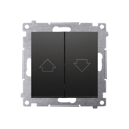 SIMON 54 CZARNY DZP1.01/49 przycisk roletowy