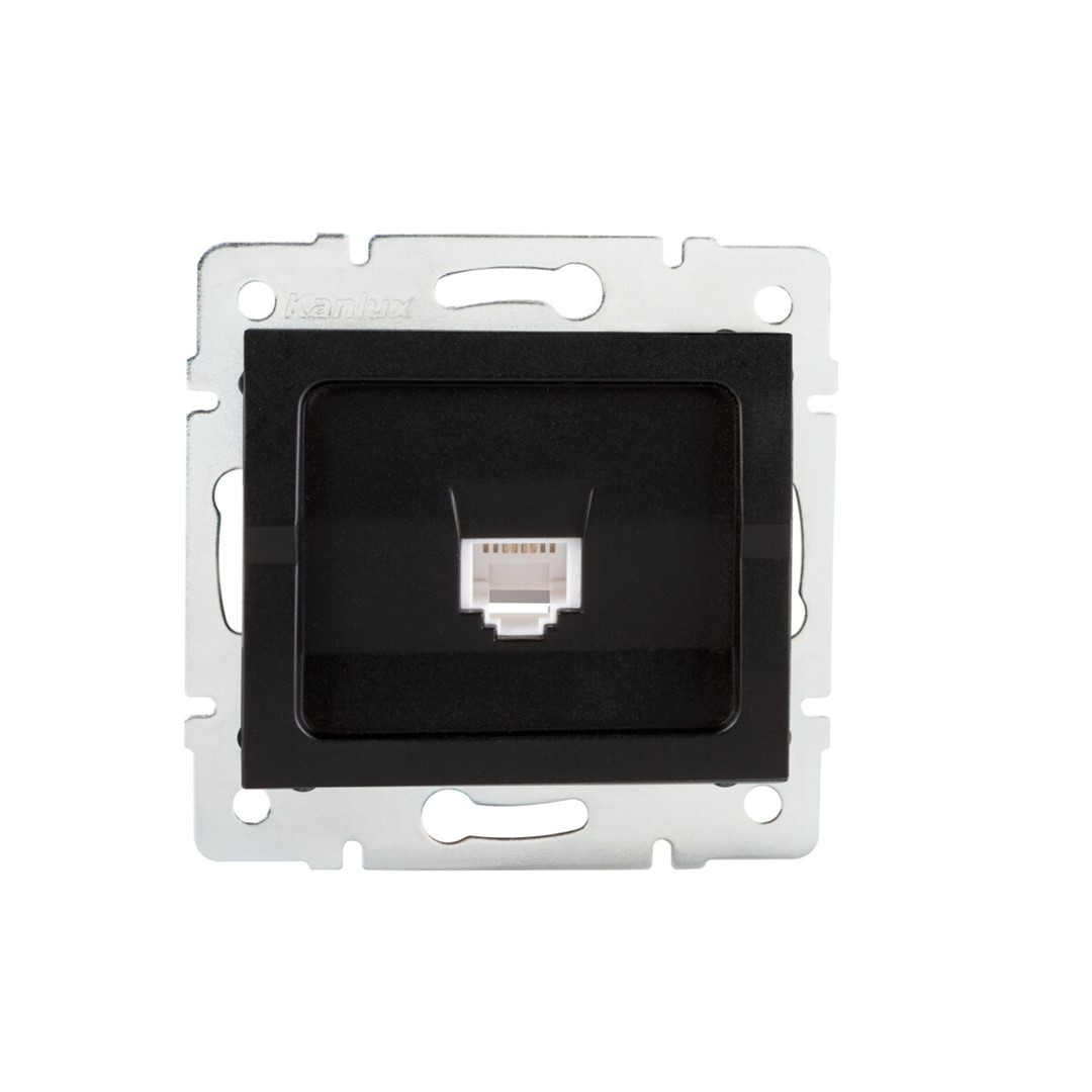 KANLUX MOWION CZARNY LOGI 02-1370-042 gniazdo tele