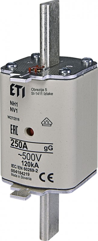 ETI NH1 gG 250A/500V wkładka topikowa