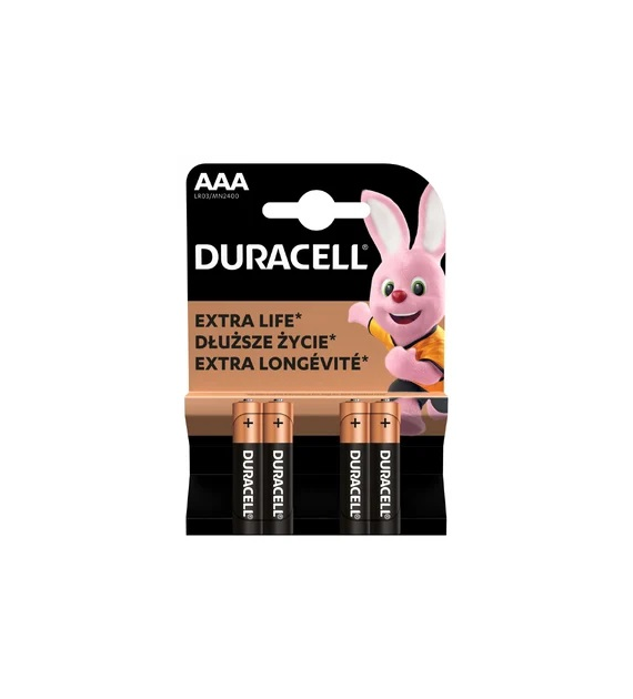 DURACELL LR03 bateria alkaliczna AAA blister 4szt