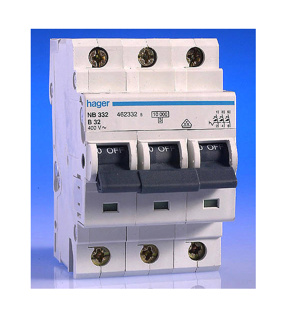 HAGER NC320 wyłącznik nadprąbowy 3P C20 6kA AC