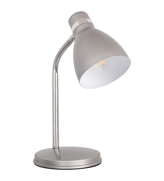 KANLUX ZARA HR-40-SR lampka biurkowa E14 SREBRNY