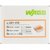 WAGO 221-413 złączka 3x4 op. 50szt